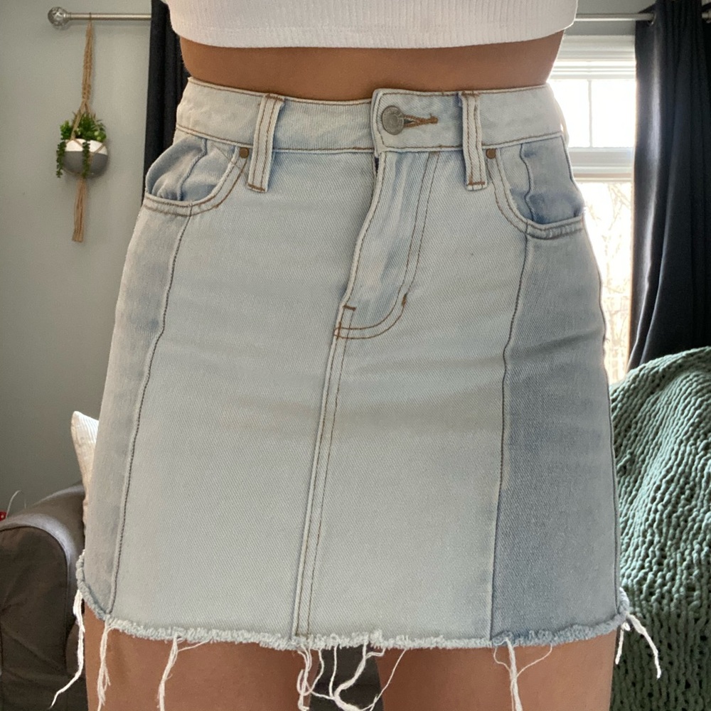 Pacsun Two-Tone Denim Skirt